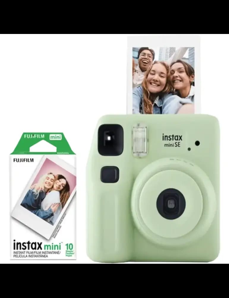 Appareil Photo Instantané Instax Mini SE Vert + 10 Films - Fujifilm