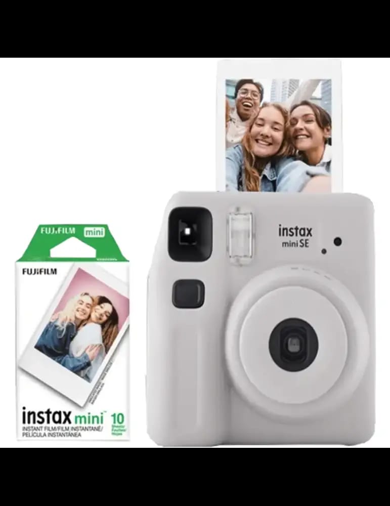 Appareil Photo Instantané Instax Mini SE Gris + 10 Films - Fujifilm