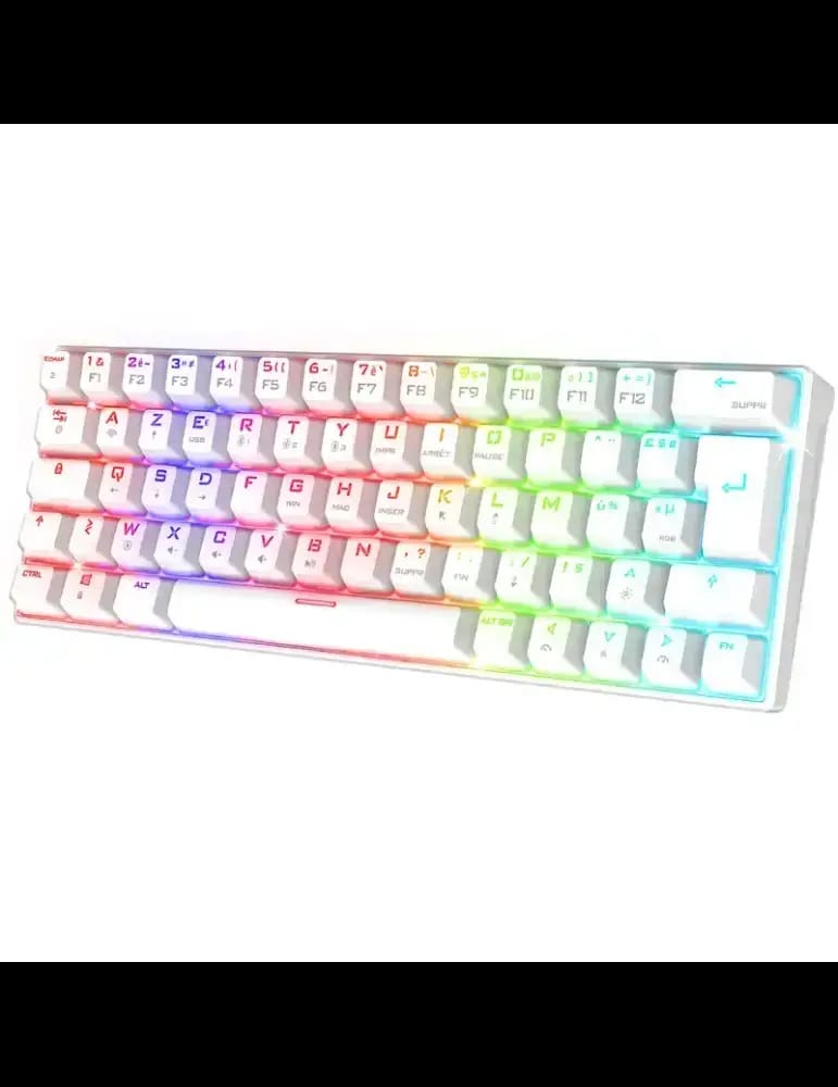 Clavier XPERT K200 DARK SPIRIT OF GAMER RGB Sans Fil - Blanc