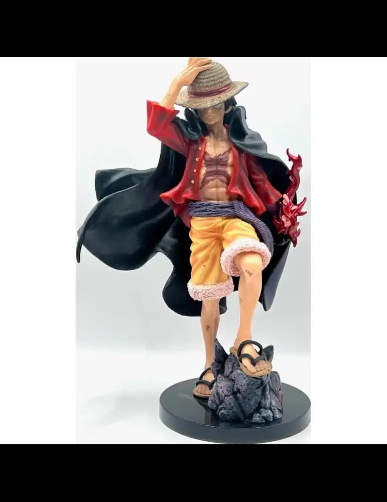 Figurine Statue Luffy Debout Tenant son Chapeau (25 cm)