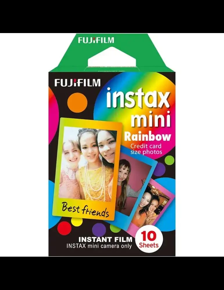 Papier Photo Fujifilm Instax Mini Rainbow - 10 Feuilles