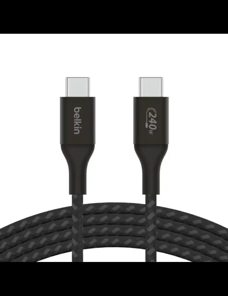 Cable USB-C Vers USB-C Belkin 240W 2M - Noir