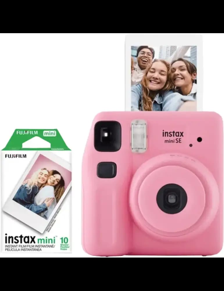 Appareil Photo Instantané Instax Mini SE Rose + 10 Films - Fujifilm