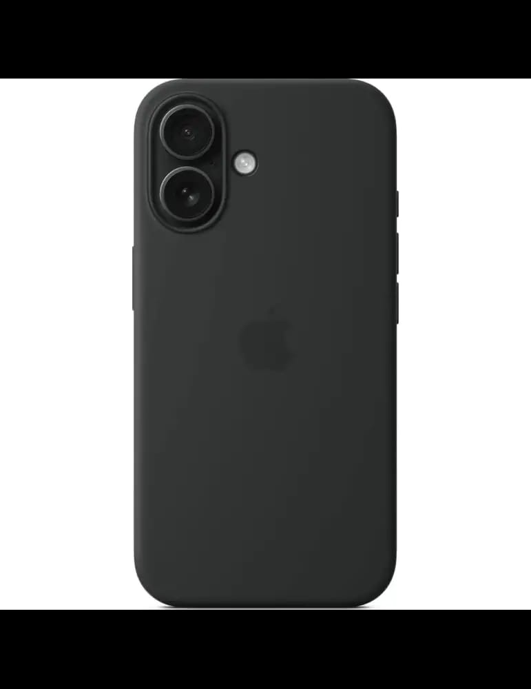 Coque Apple en silicone Avec MagSafe pour iPhone 16 - Noir