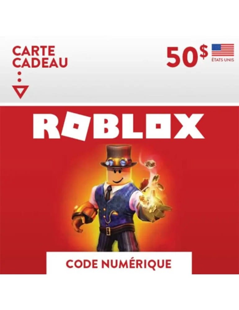 Carte Cadeau Roblox USA - 50