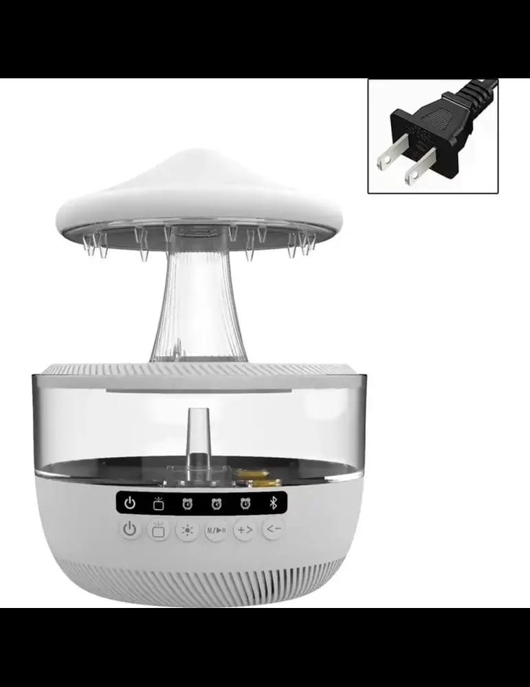 Humidificateur Nuage &amp; Enceinte Bluetooth – Effet Pluie Relaxant
