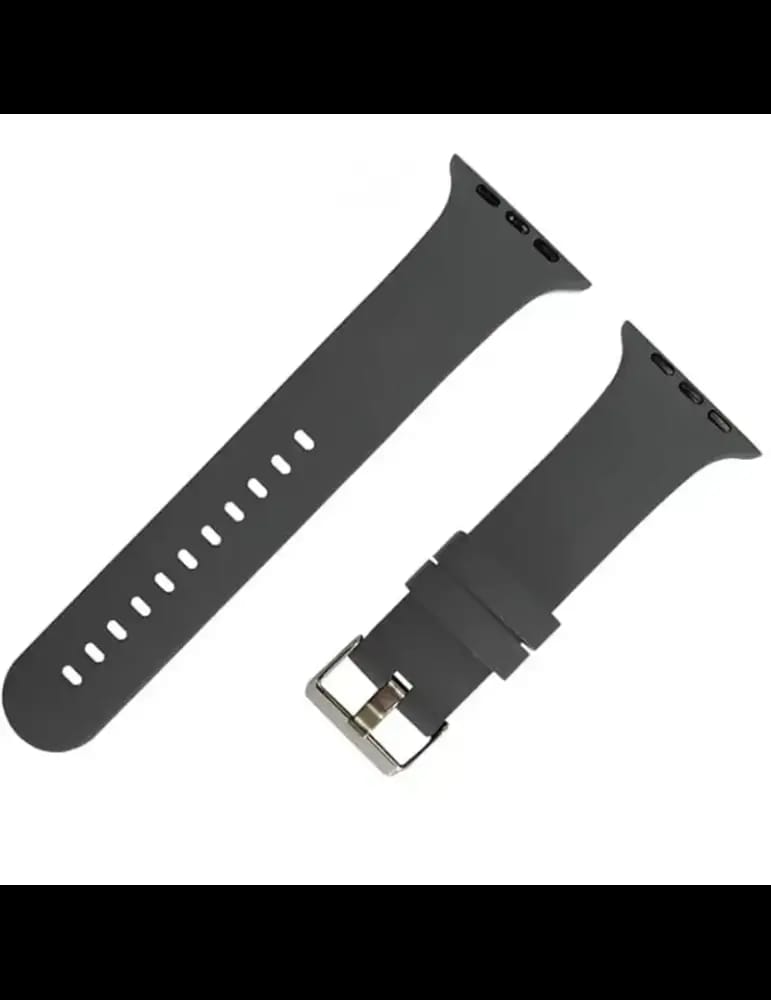 Ceinture En Silicone Pour Apple Watch - Gris foncé