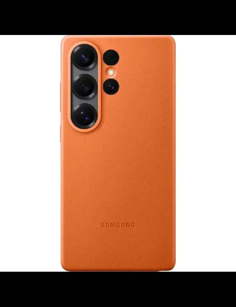Coque Samsung S26 Ultra cuir Kindsuit - Orange