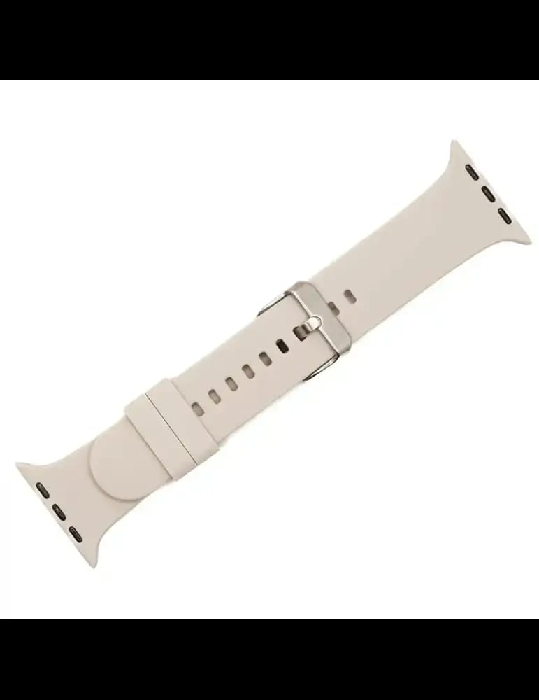 Ceinture En Silicone Pour Apple Watch - Beige