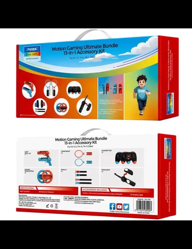Pack Sport 13 en 1 pour NS2/NS/NS OLED - Dobe