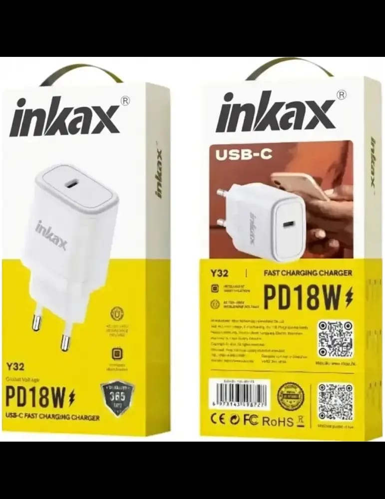 Adaptateur Type-C Y32 Avec Câble Type-C 18W - Inkax
