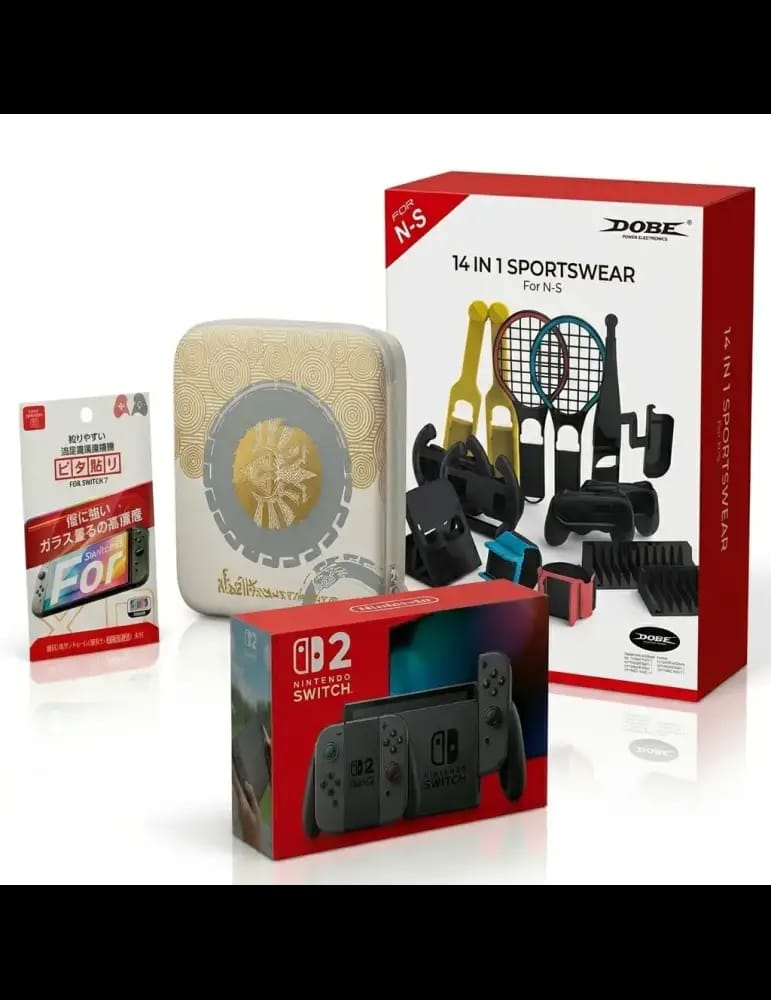 Pack Nintendo Switch : Console + Sac + Film + 14 In 1 Gaming Gadget