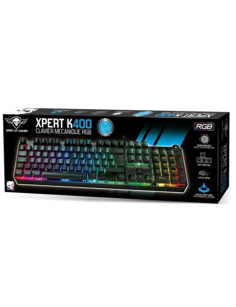 SPIRIT OF GAMER XPERT-K400 - Clavier Mécanique RGB