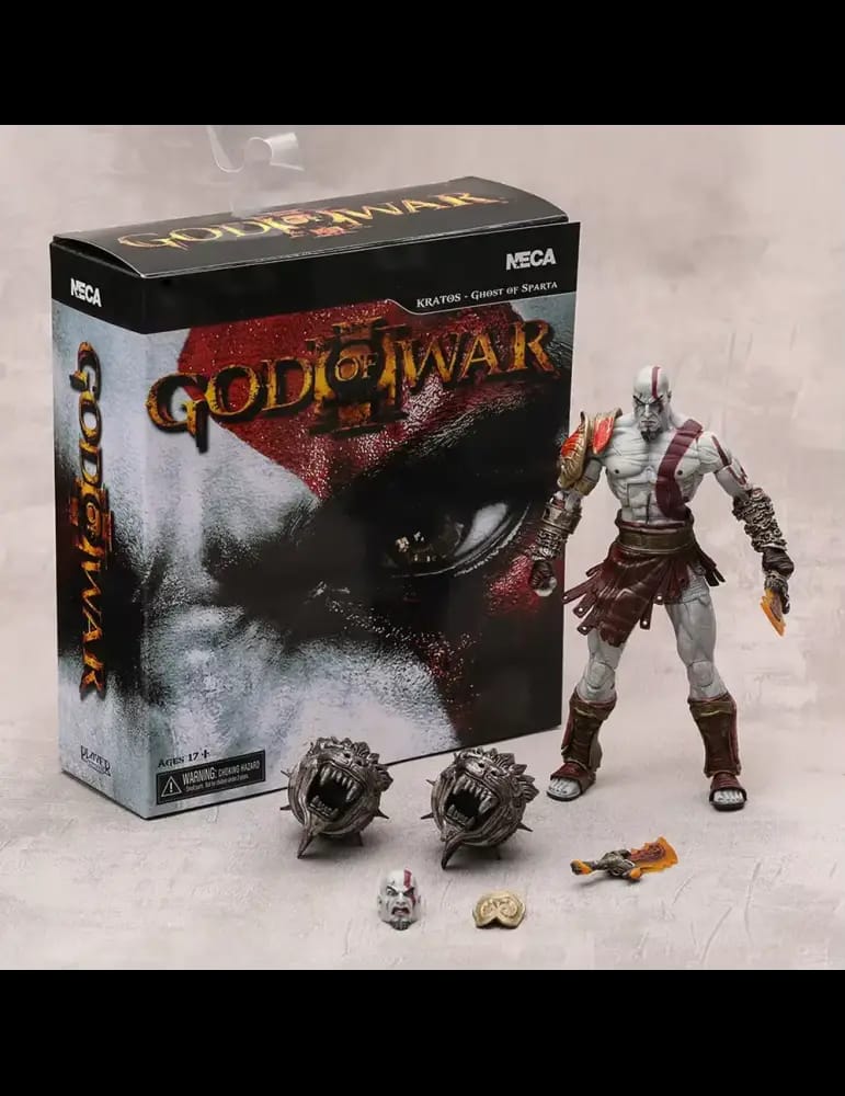 Figurine Articulée God of War 3 Kratos Ghost of Sparta Ultimate 7" - Neca