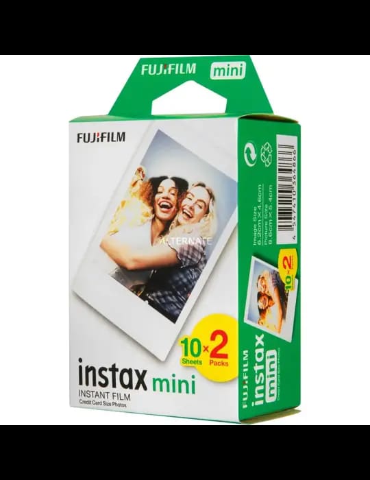 Papier Photo Fujifilm Instax Mini - 20 Feuilles