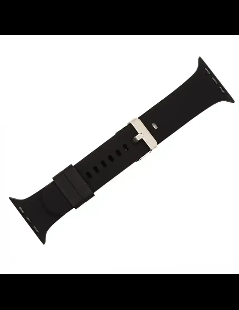 Ceinture En Silicone Pour Apple Watch - Noir