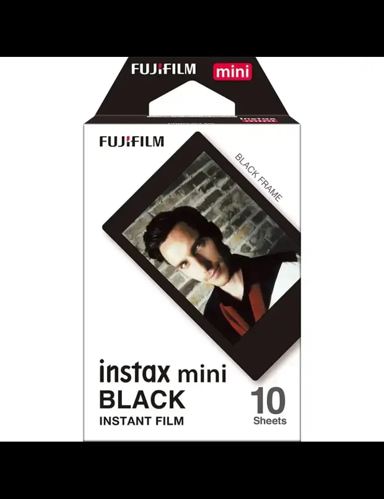 Papier Photo Fujifilm Instax Mini Black - 10 Feuilles