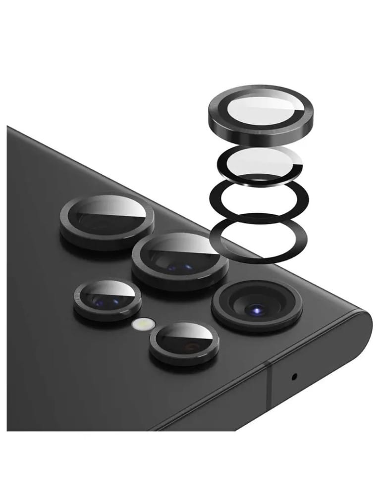 Protection d'objectif d'appareil photo de Samsung Galaxy S23 Ultra