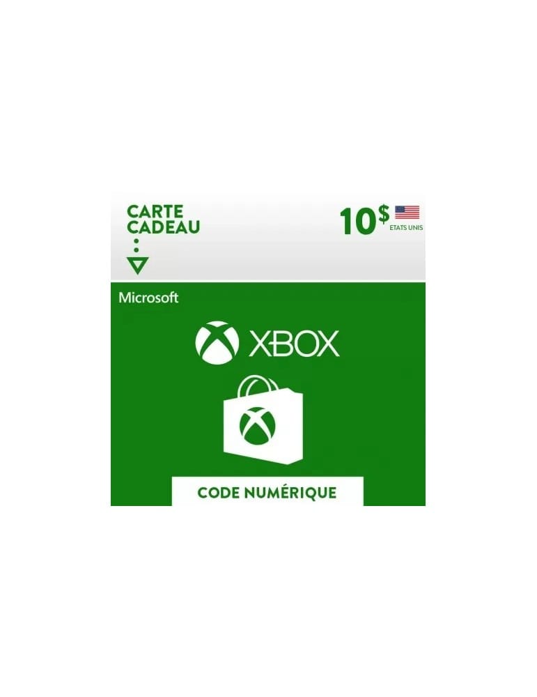 Carte Xbox 10 USD (USA) - Carte Xbox USA