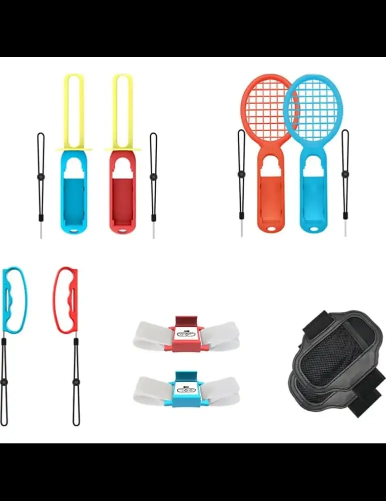 Pack d'Accessoires de Sport 10-en-1 pour Nintendo Switch HBS-447 - iPlay