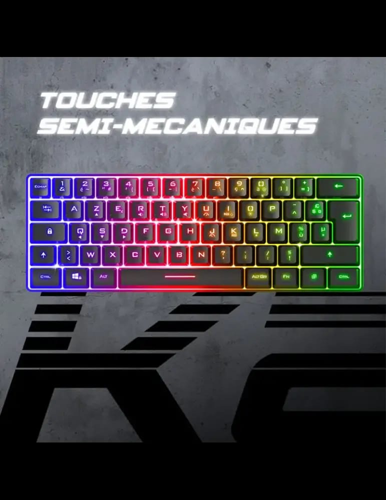 Clavier Spirit of Gamer Semi Mécanique PRO K2