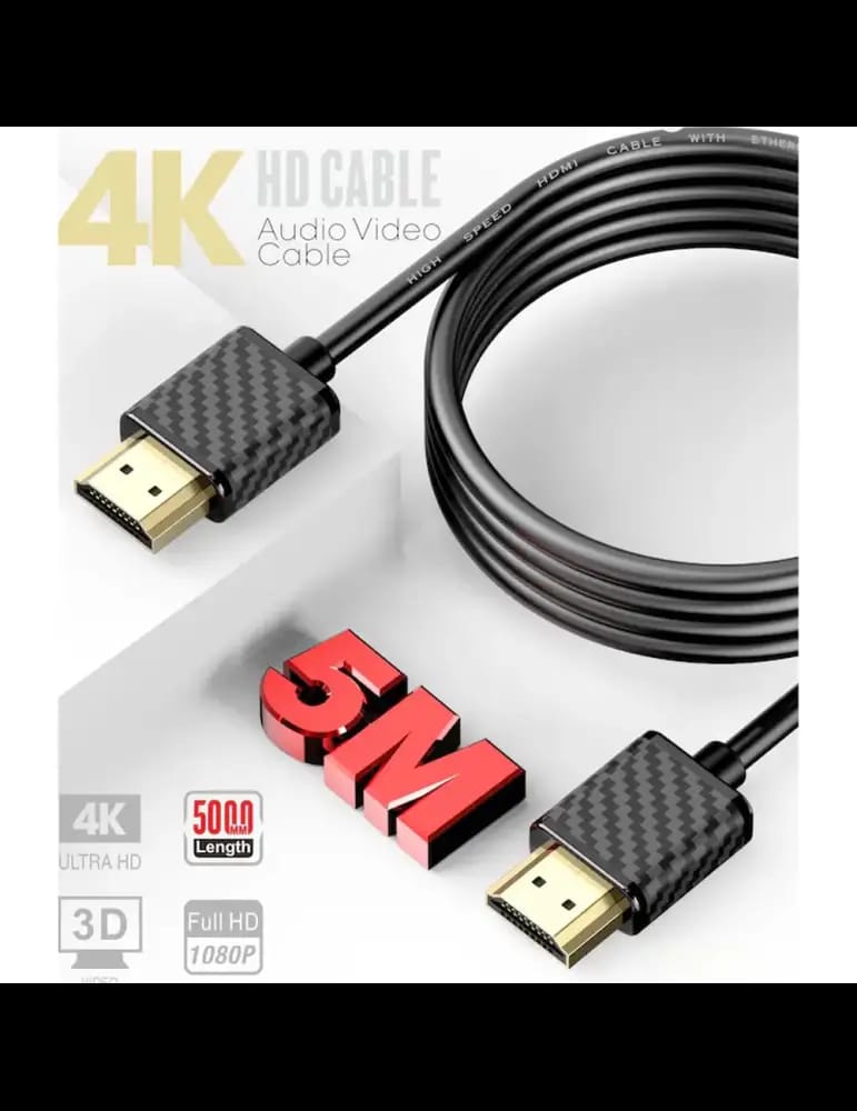 Câble HDMI ET-W24 4K Haute Vitesse 5M - Earldom