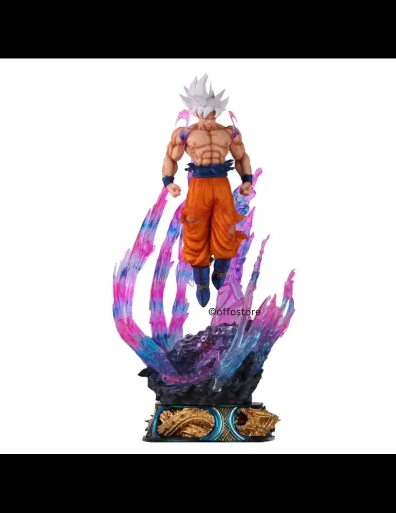 Figurine Articulée Lumineuse Goku Style Sun Wukong à Trois Têtes avec Socle (50 cm)